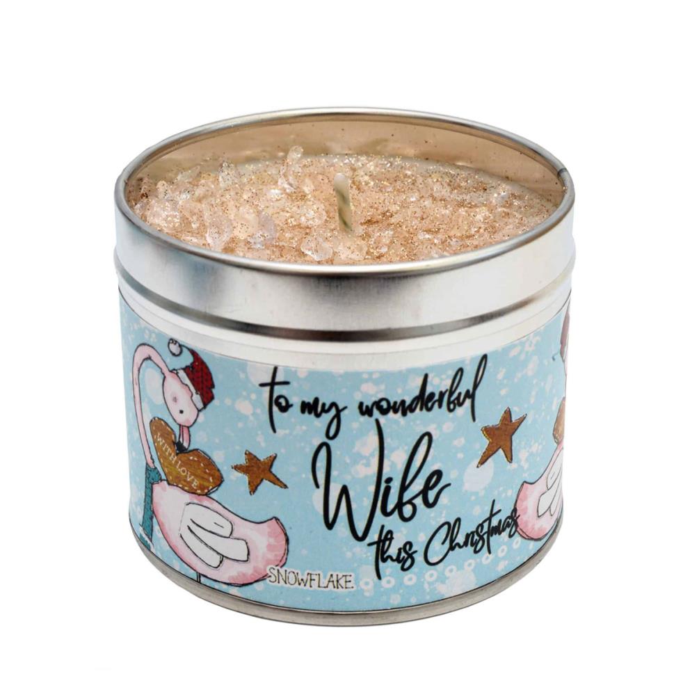 Best Kept Secrets To My Wonderful Wife This Christmas Tin Candle £8.99
